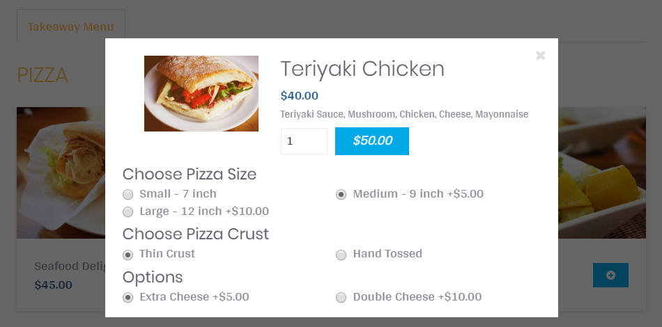 Restaurant Website Lease Takeaway Orders