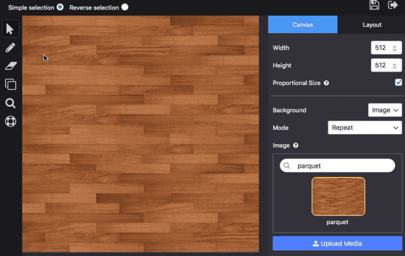 Animatie van een restaurantbeheerpaneel waarin tafels op een digitale plattegrond worden toegevoegd en verschoven.